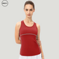 Red Candy Colour Quick Dry Vest by SWEATY - Women's lightweight, breathable, and moisture-wicking tank top ideal for yoga, running, and fitness activities. Stylish SWEATY activewear designed for optimal performance and comfort.