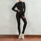 Long Sleeve Zip Through Sport Jumpsuit