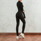 Long Sleeve Zip Through Sport Jumpsuit