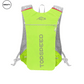 SWEATY Ultra-Light Weight Hydration Vest in bright green, showcasing its front design with a zipper pocket and breathable mesh panels, optimized for high visibility and ventilation.